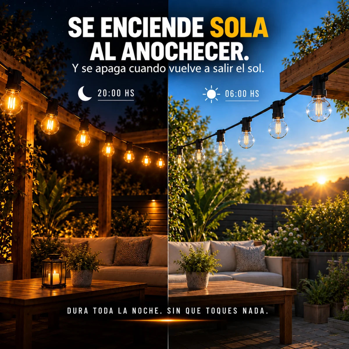 EcoLuz Patio - OFERTA 2x1. Ilumina el ambiente de manera natural