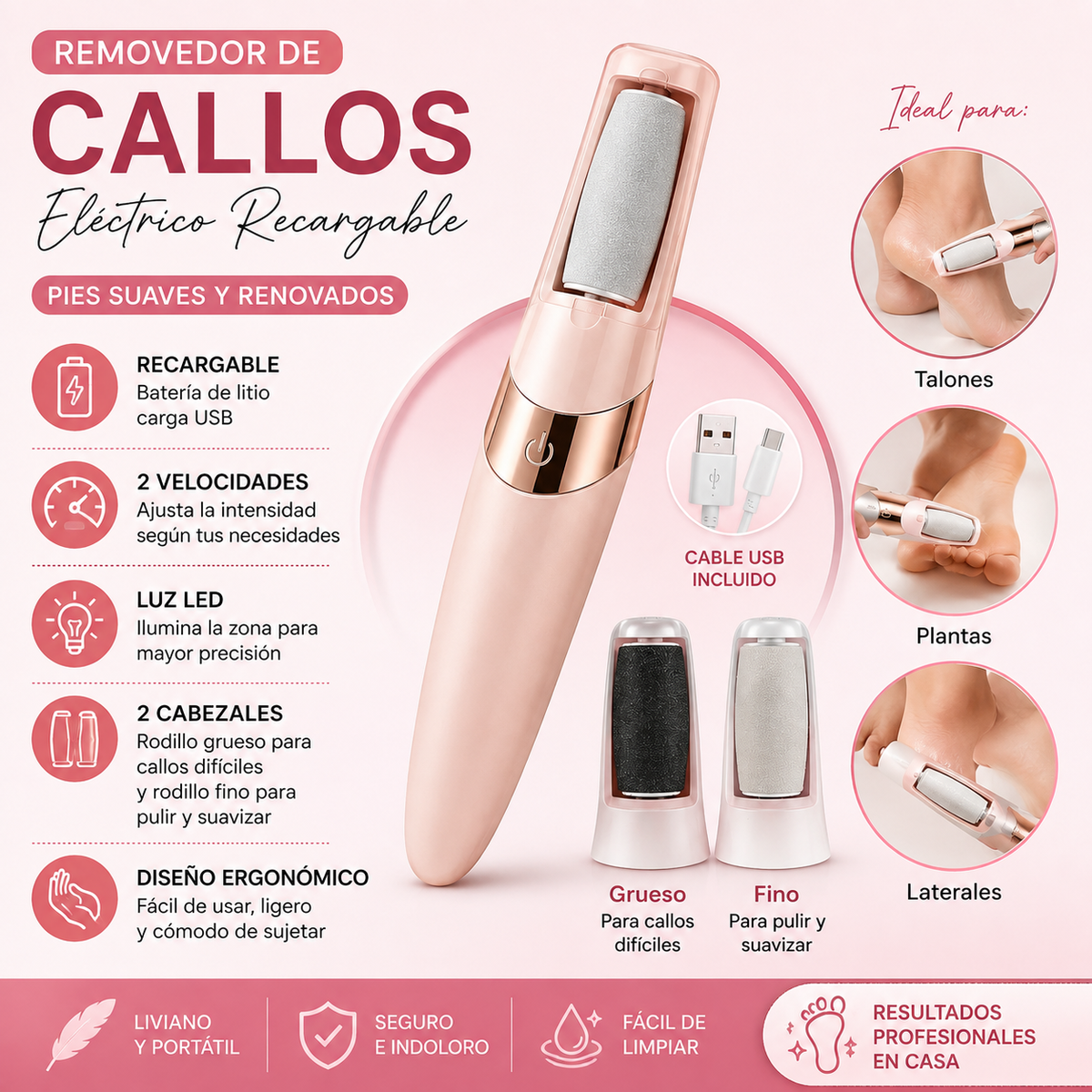 Removedor Callos Eléctrico ✨