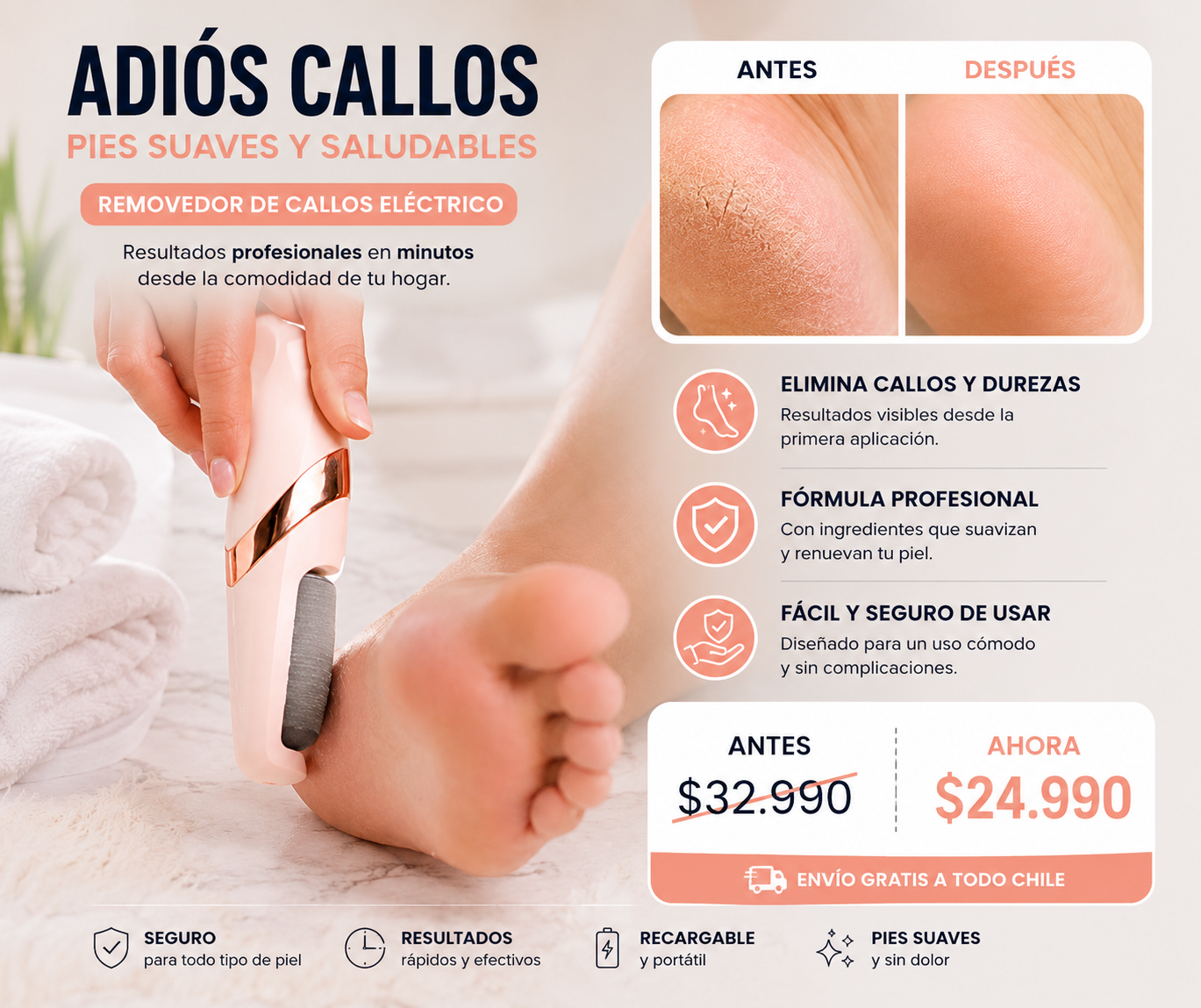 Removedor Callos Eléctrico ✨