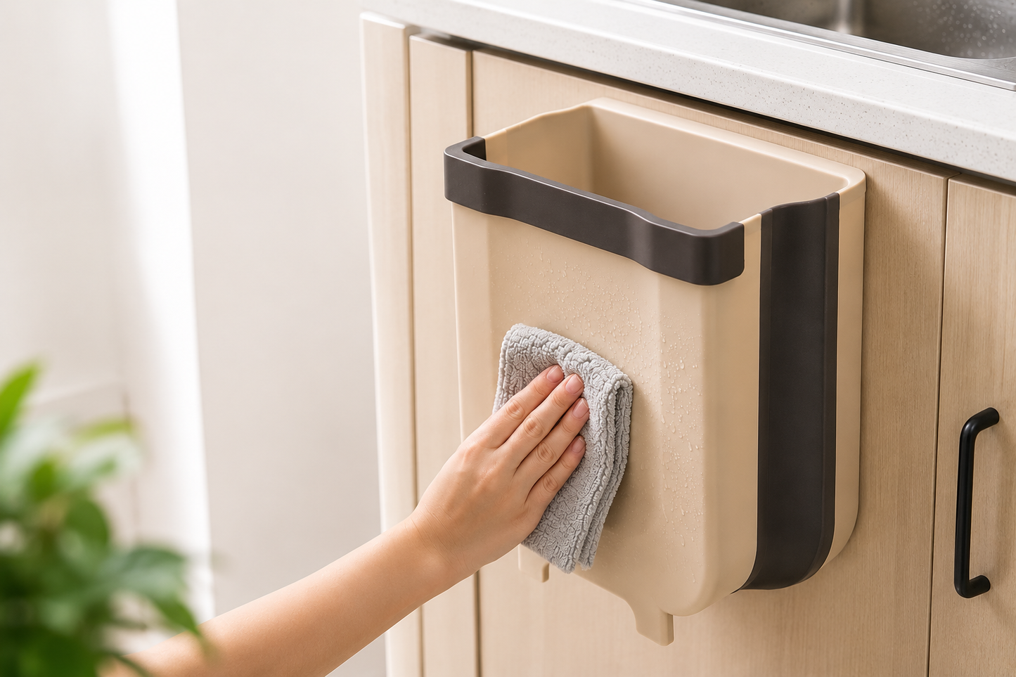 Basurero Plegable y Portátil para tu Cocina