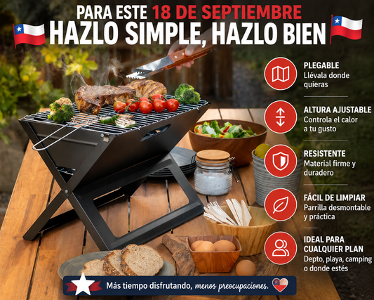 Parrilla Portátil Dieciochera