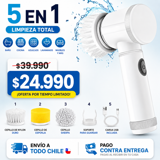 Cepillo Eléctrico 5 en 1